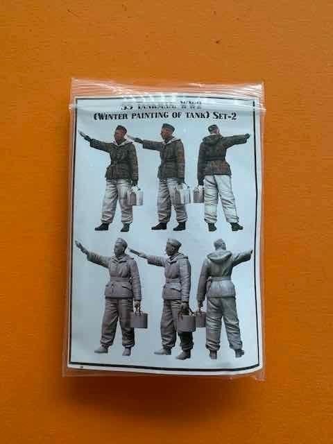 RESIN	Tank Crew Men Winter Painter	1/35	Resin, Verzenden, Nieuw, 1:35 tot 1:50