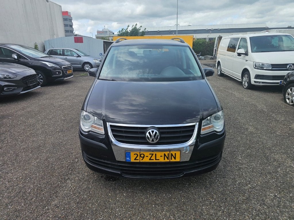 Volkswagen Touran 1.9 TDI 77KW 7P 2007 Zwart, Auto's, Volkswagen, Voorwielaandrijving, 7 stoelen, Zwart, Bedrijf