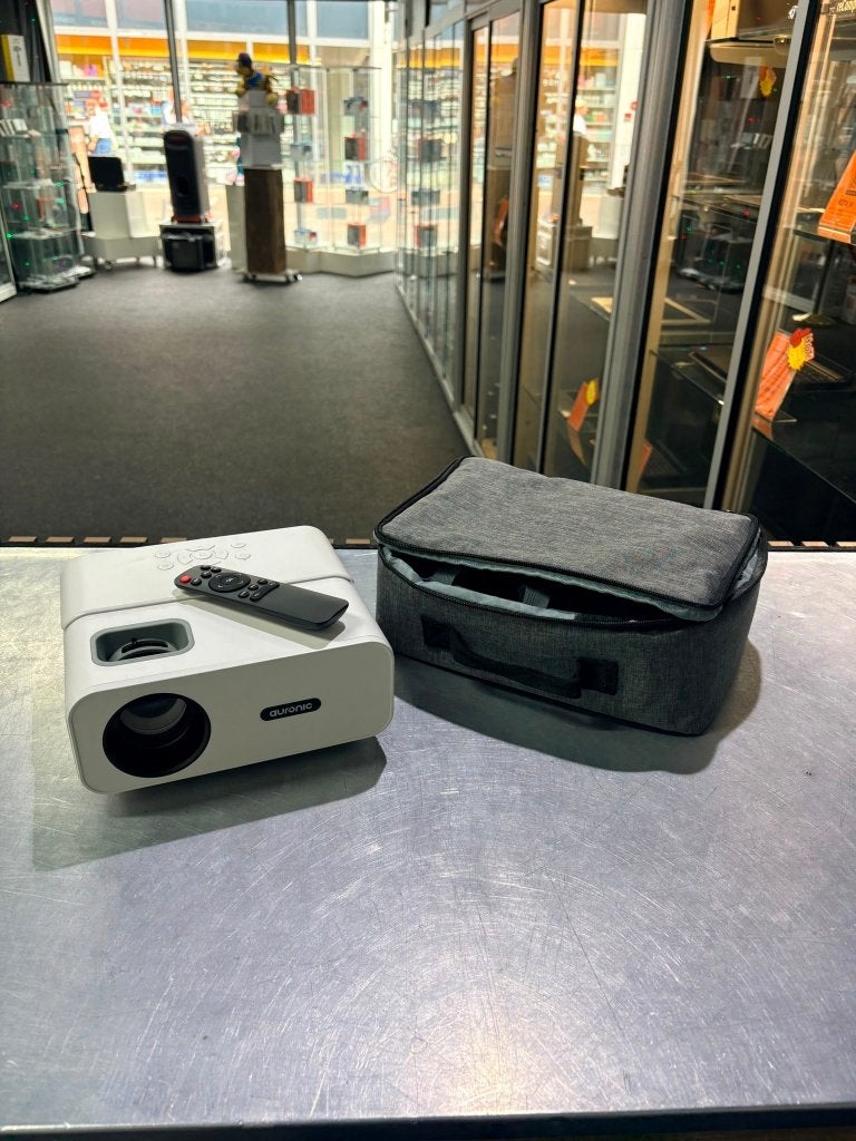Auronic Beamer met WiFi + Tas | ZGAN | €59,99, ., LED, Ophalen of Verzenden, Zo goed als nieuw