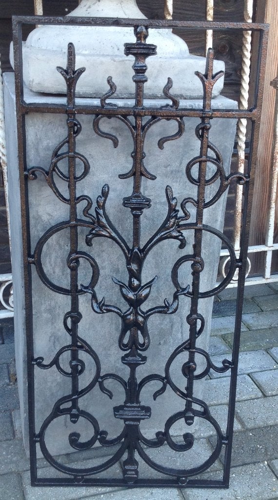 Deurrooster gietijzer jugendstil 89/41 in twee kleuren., Minder dan 75 cm, Overige typen, Nieuw, Ophalen of Verzenden