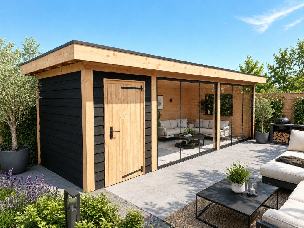 Actie! Tuinhuis Bouwpakket | 5% Korting in Augustus, Tuin en Terras, Ophalen of Verzenden, Nieuw, Veranda