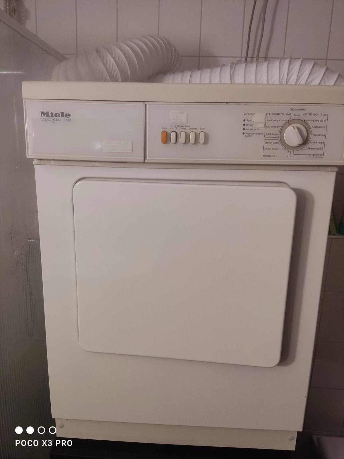 Miele condensdroger inclusief luchtslang - Werkt perfect!, Ophalen, Gebruikt, Voorlader, Condens