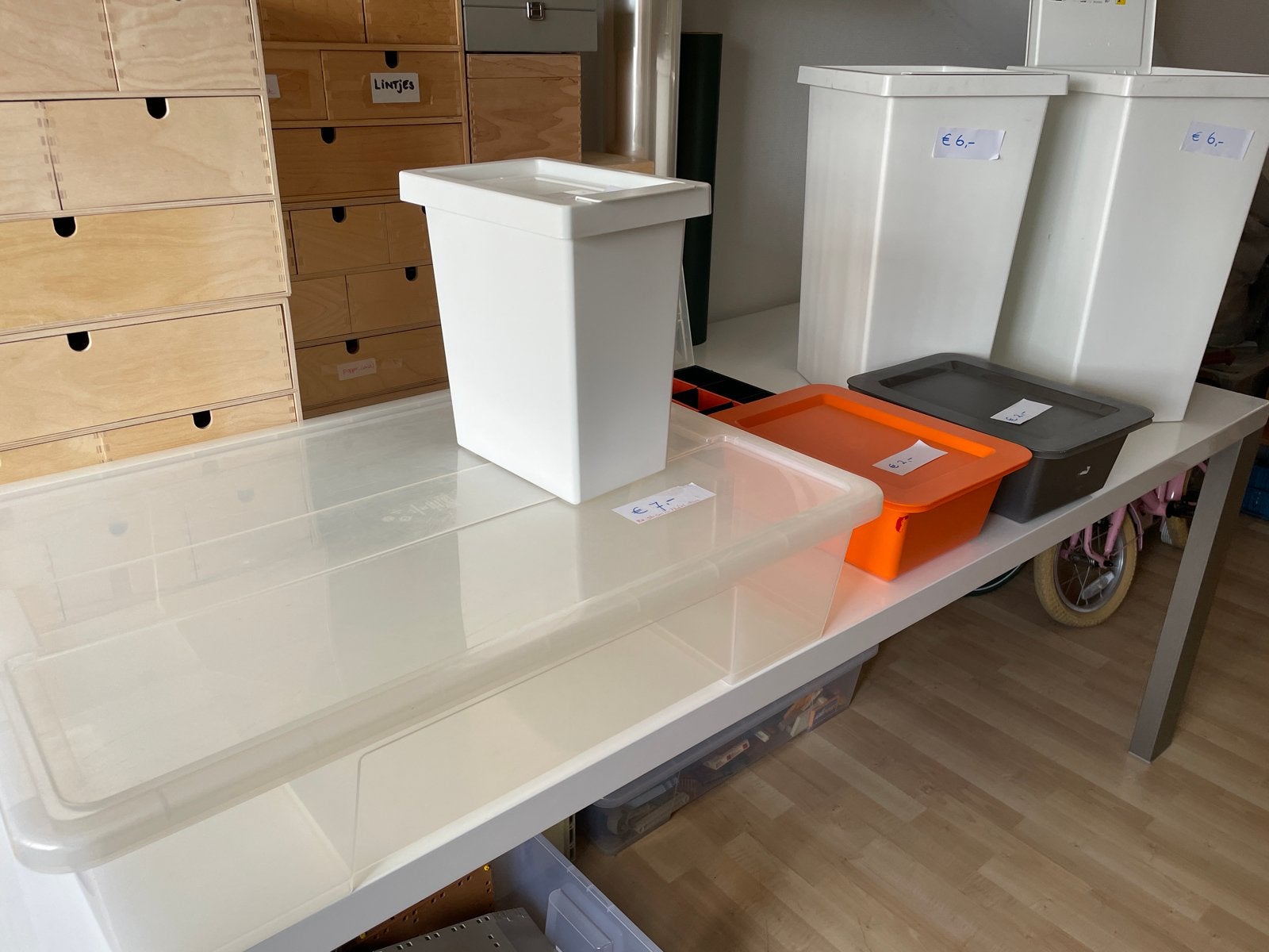 Diverse opbergbakken en prullenbakken - IKEA Filur, Ophalen, Kunststof, Gebruikt, 50 tot 100 cm