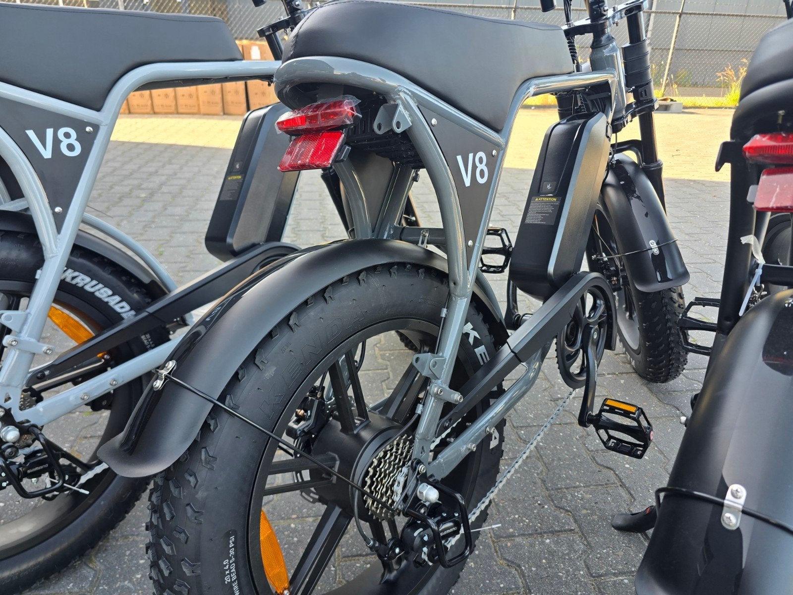 Fatbike V8 Pro 3 kleur Zwart Muisgrijs & Nardo + accu garant, Overige merken, -, -, Nieuw