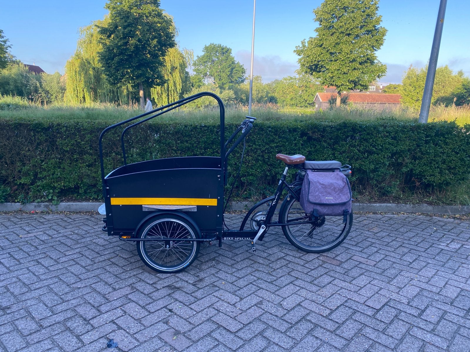 Troy Elektrische Driewieler Bakfiets – Bouwjaar 2014, Fietsen en Brommers, Fietsen | Bakfietsen, Ophalen, Zo goed als nieuw, 4 kinderen of meer
