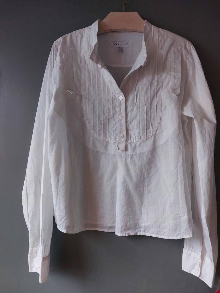 See by Chloé witte blouse maat M, See by Chloé, Ophalen of Verzenden, Maat 38/40 (M), Wit