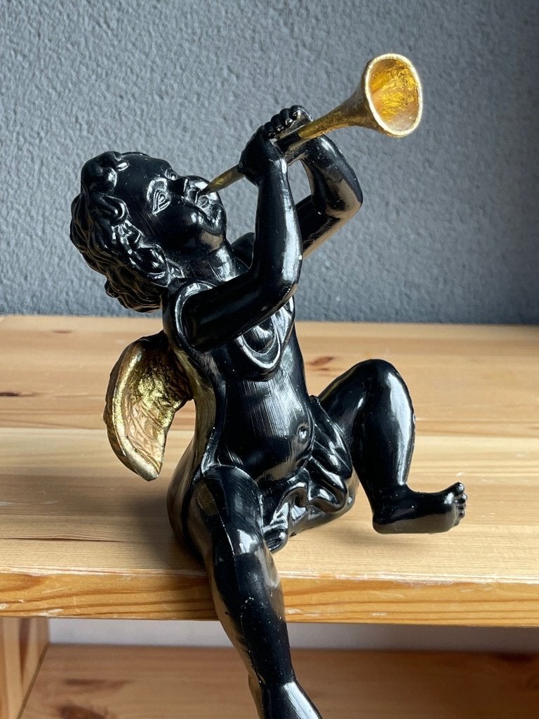 zittende engel met gouden trompet, Verzamelen, Ophalen of Verzenden, Nieuw