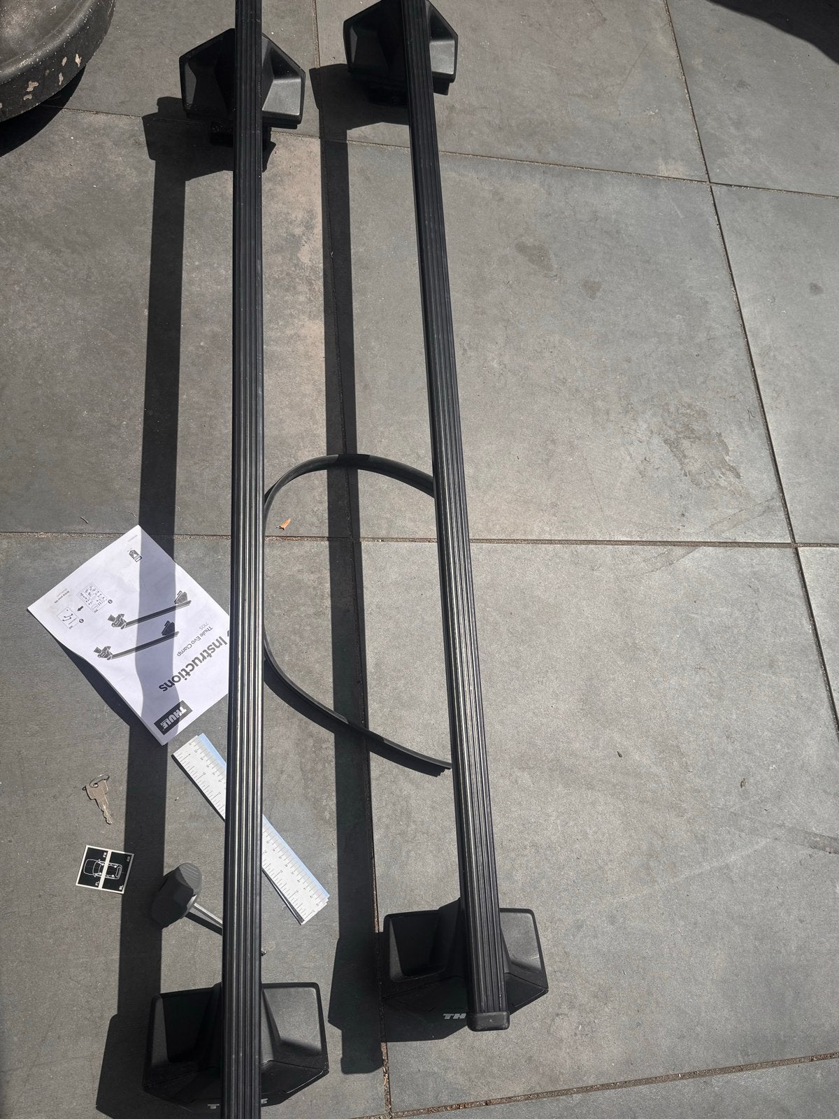Thule Evo Clamp dakdragerset - Zo goed als nieuw, Auto diversen, Dakdragers, Ophalen of Verzenden, Zo goed als nieuw