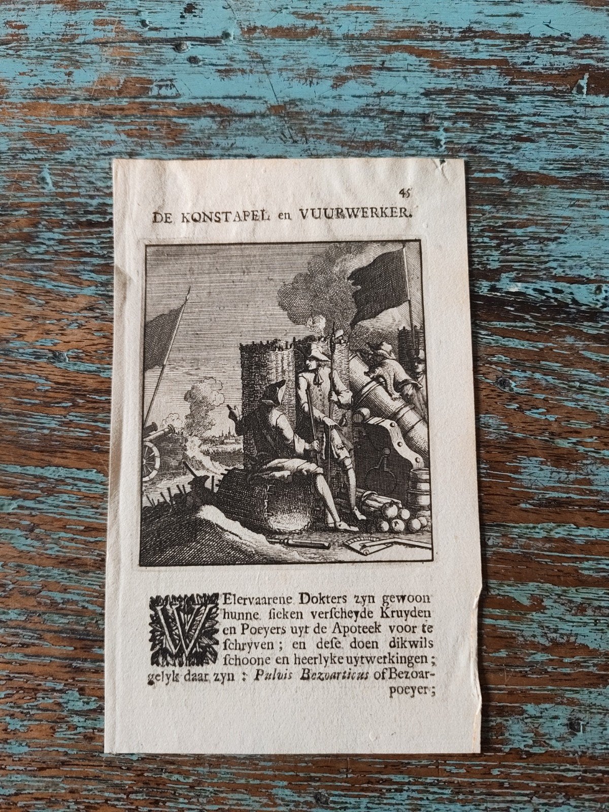 Antieke Gravure: De Konstapel en Vuurwerker (ca. 17e eeuw), Ophalen, Gelezen, Onbekend