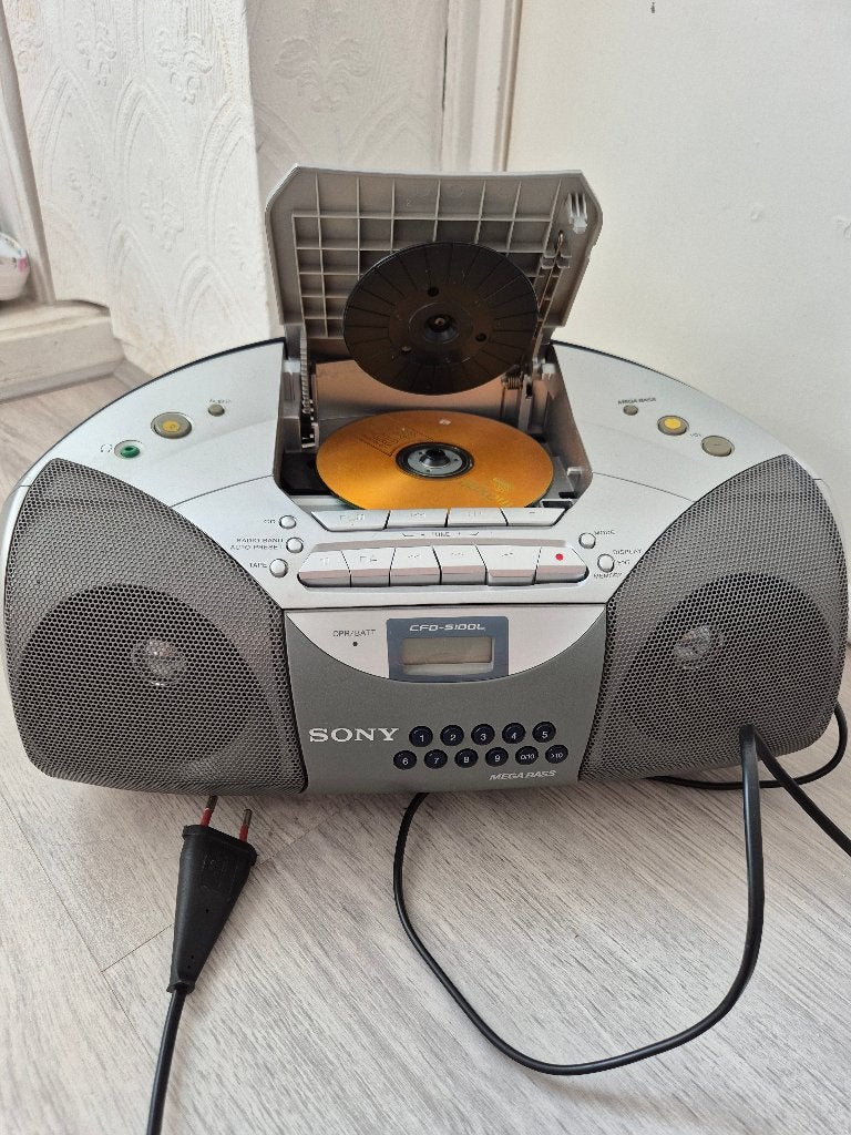radio Sony, Ophalen, Gebruikt, Radio, Met cd-speler