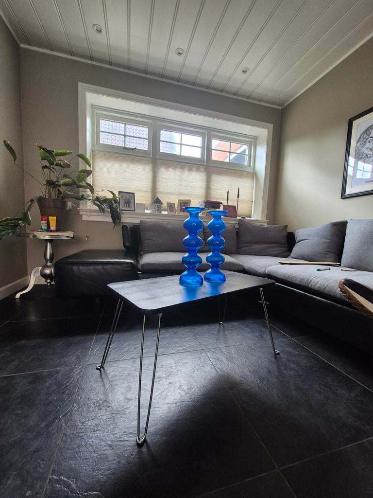 Design Kandelaar Anne Nilsson Ikea - Blauw Glas, Ophalen of Verzenden