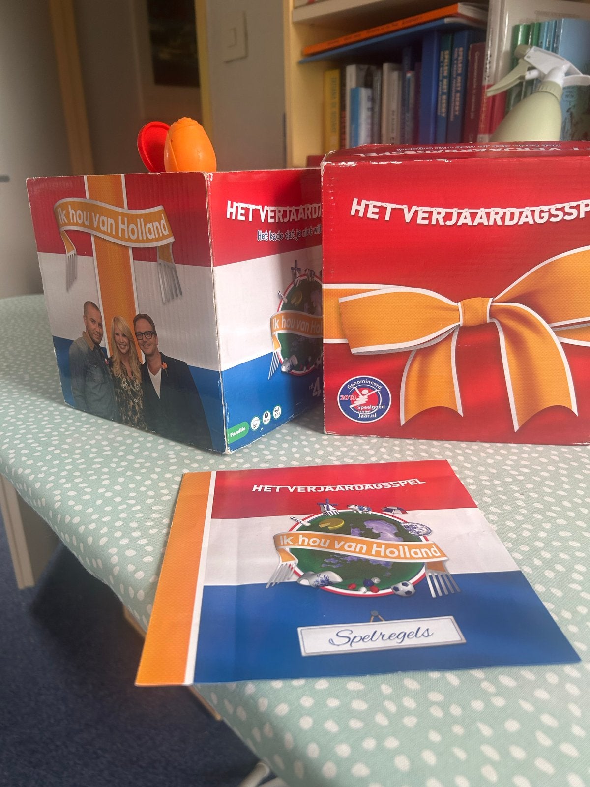 Ik Hou Van Holland Het Verjaardagsspel, Hobby en Vrije tijd, Gezelschapsspellen | Bordspellen, Drie of vier spelers, Ophalen of Verzenden