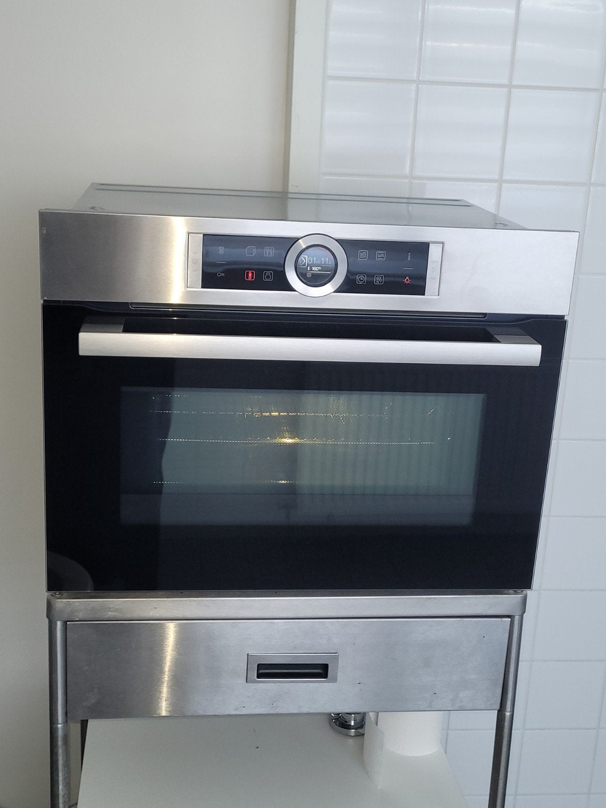 prachtige Bosch inbouw combi oven met magnetron functie, Witgoed en Apparatuur, Ophalen, 45 tot 50 cm, Bosch, Inbouw