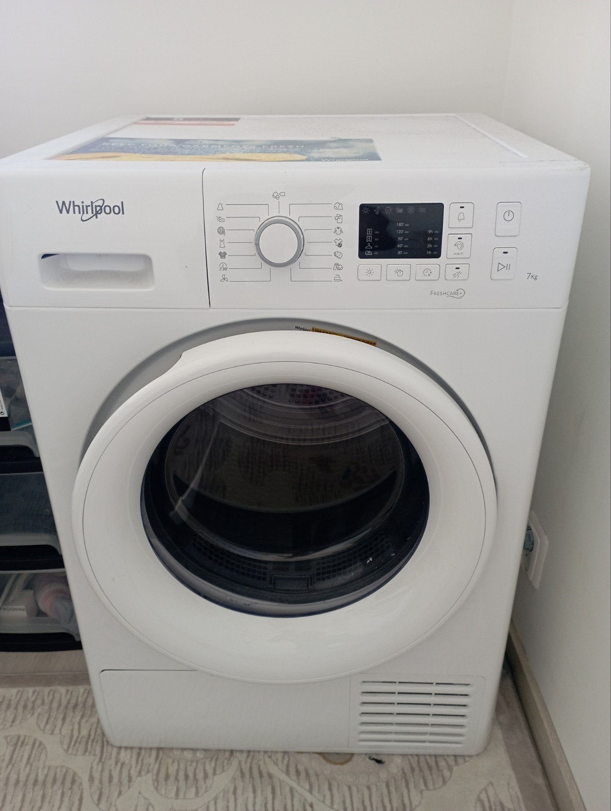 Whirlpool droger 7kg - Goede staat, Witgoed en Apparatuur, 6 tot 8 kg, Gebruikt, Ophalen of Verzenden, Voorlader