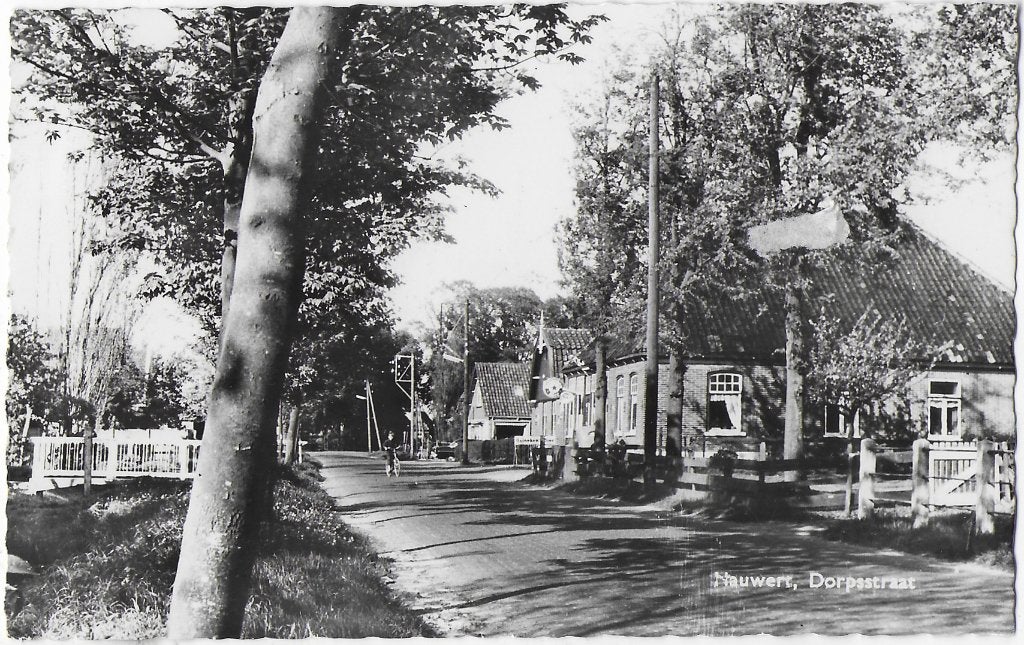 Hauwert Dorpsstraat Oude Gelopen Ansichtkaart ( 6501 ), Ophalen of Verzenden, Voor 1920, Gelopen