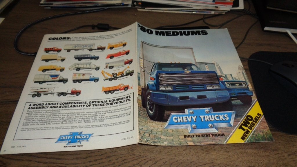 USA Folder  CHEVY MEDIUMS  TRUCKS   1980, Verzenden, Nieuw, Overige merken