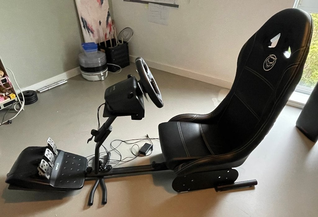 Logitech G920 Racing opvouwbare racestoel (Set), Ophalen, Zo goed als nieuw, Stuurtje of Sportattribuut, Xbox 360