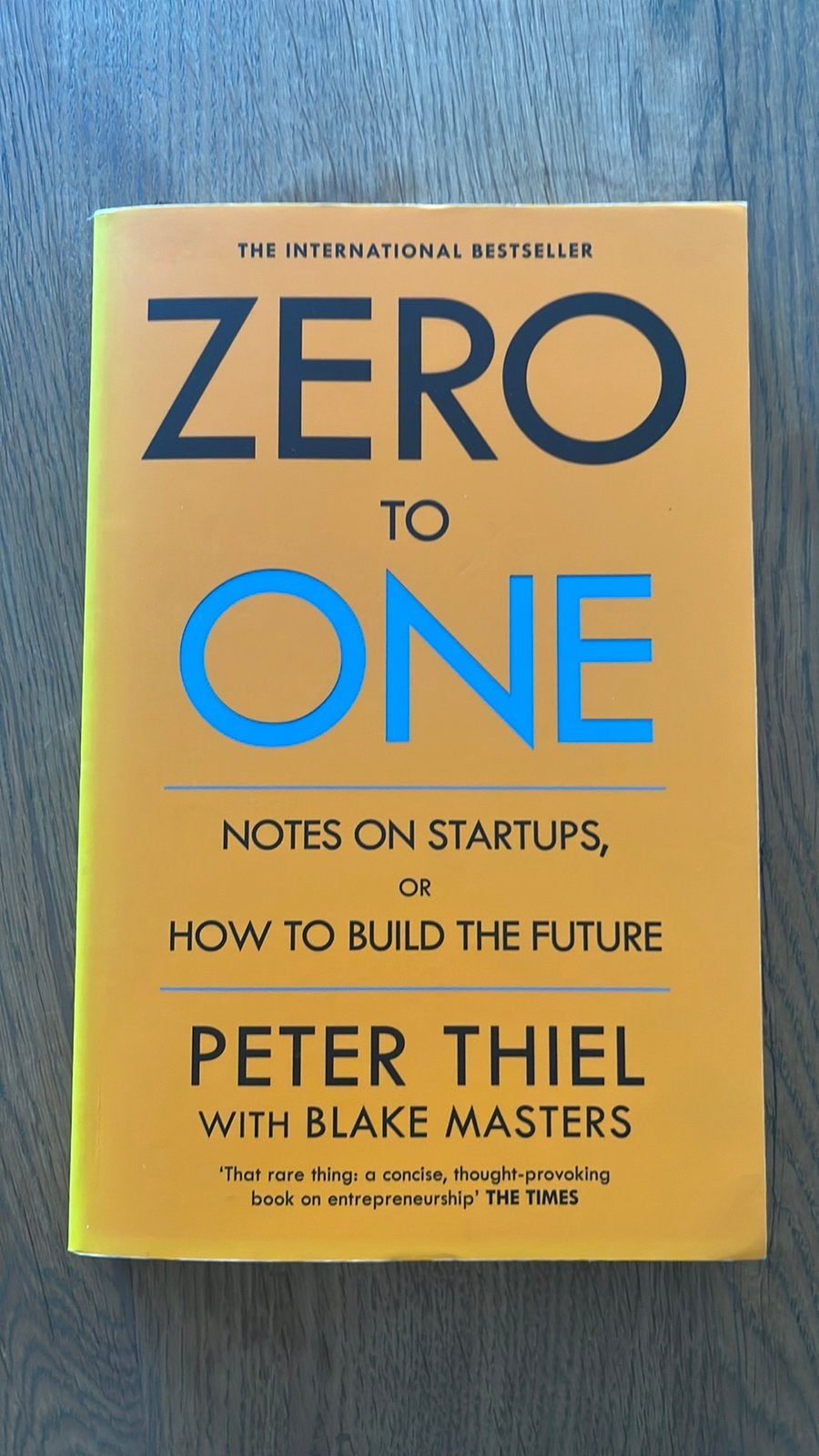 Zero to one - Peter Thiel, Ophalen of Verzenden, Gelezen