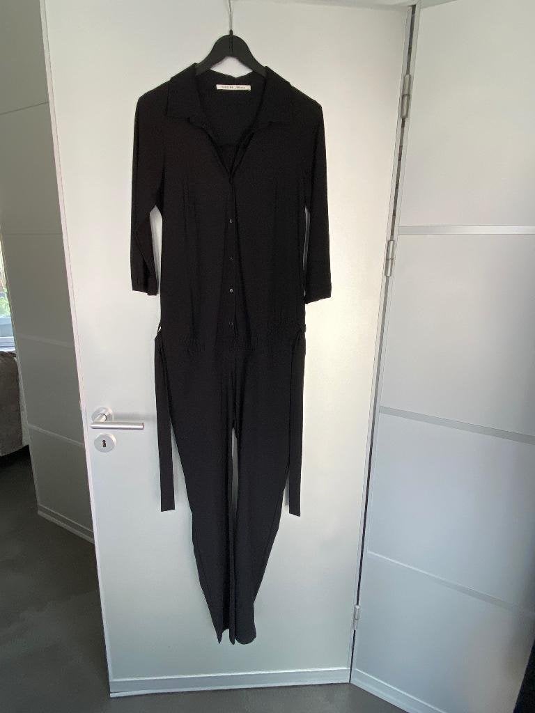 K67 Noppies: zwangerschaps-jumpsuit M=38/40 zwart travelstof, Kleding | Dames, Maat 38/40 (M), Zwart, Ophalen of Verzenden, Zo goed als nieuw