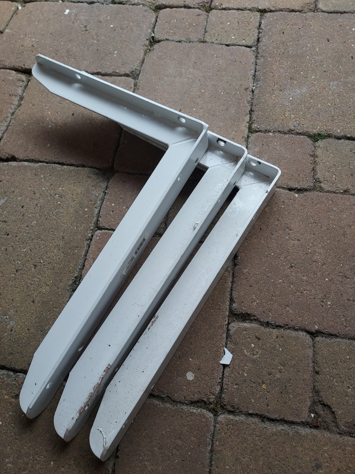 3 zware witte schapdragers 400x300 mm, Huis en Inrichting, Ophalen of Verzenden, Gebruikt