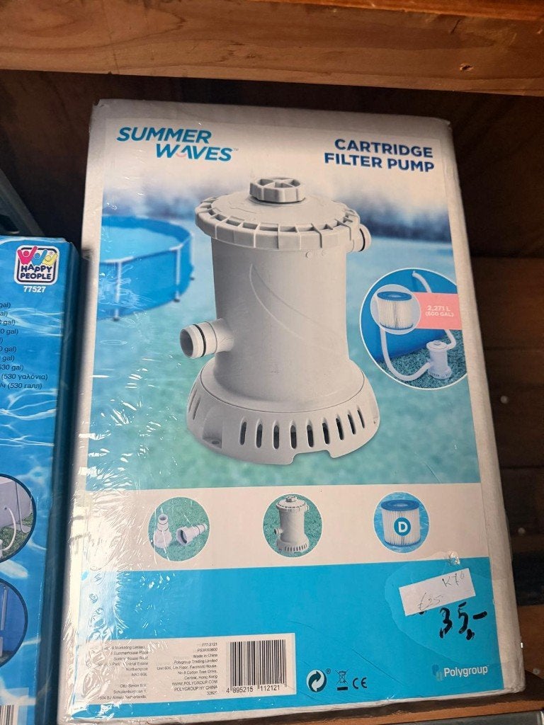 Summer Waves Zwembadpomp 2271 liter/min, Zwembadpomp, Nieuw, Summer waves, Info@ameezingvught.nl