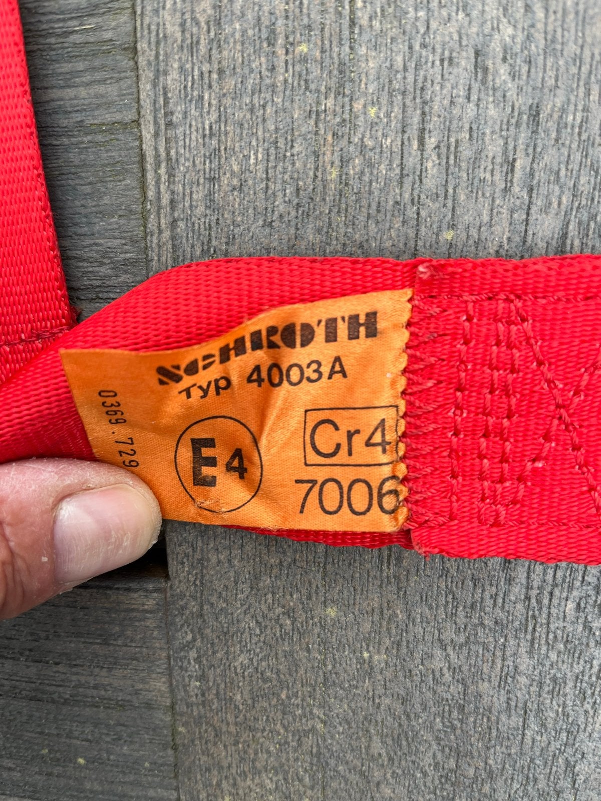 2 stuks Schroth Rolautomaat Gordels - Rood, Type 4003A, Auto-onderdelen, Ophalen, Gebruikt