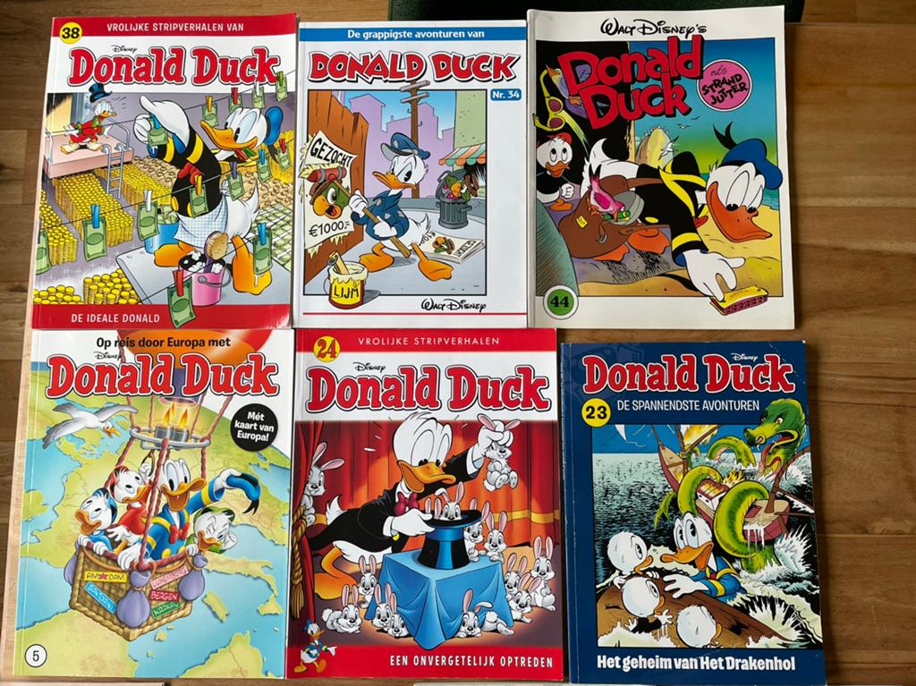 Donald Duck stripboeken, Ophalen