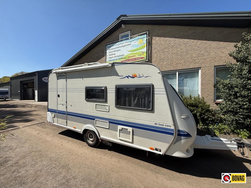 Hobby De luxe Easy 440 SF +mover+voortent+luifel, Overige typen, Kachel, Hobby, 4 tot 5 meter