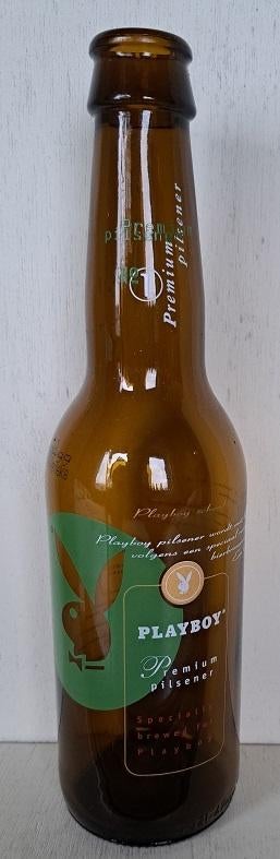 Playboy Premium Pilsener Flesje leeg (De Kroon Oirschot), Verzamelen, Biermerken, Gebruikt, Flesje(s), Overige merken, Ophalen of Verzenden