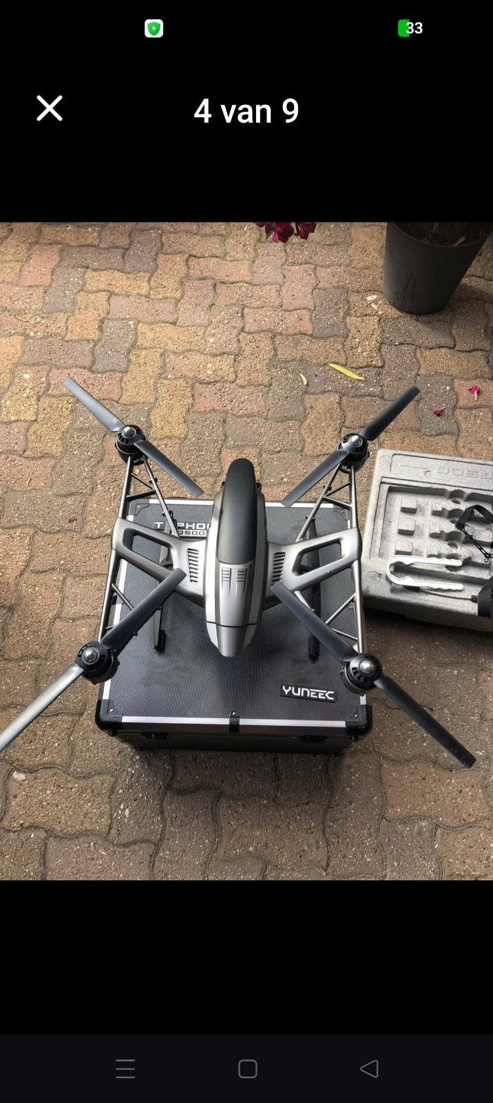 Yuneec Typhoon H drone met afstandsbediening en koffer, Return to Home, Ophalen of Verzenden, Zo goed als nieuw, 1 tot 5 kilometer