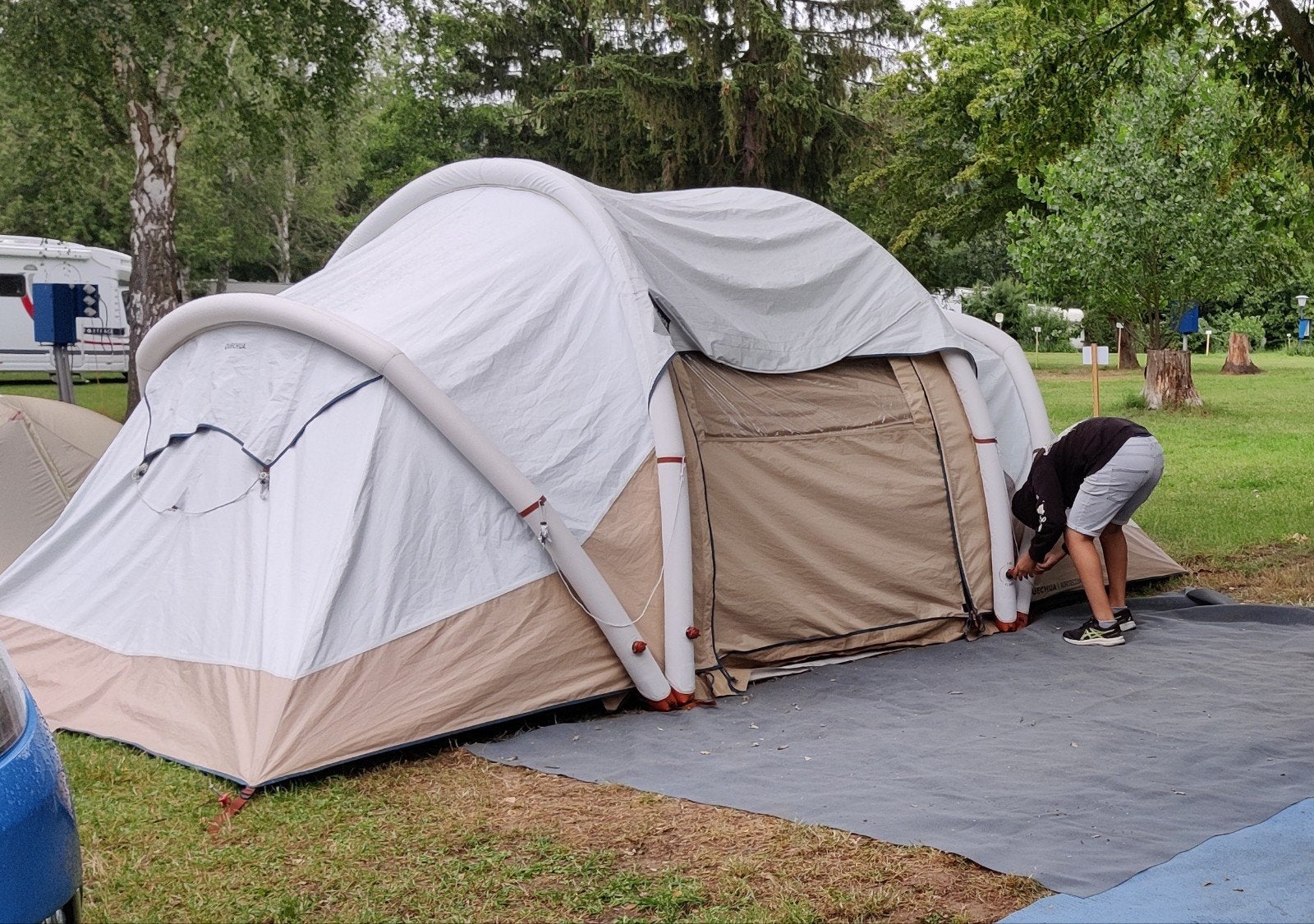 Decathlon air seconds 4.2 F&B, Caravans en Kamperen, Tenten, Ophalen of Verzenden, Gebruikt, Tot en met 4