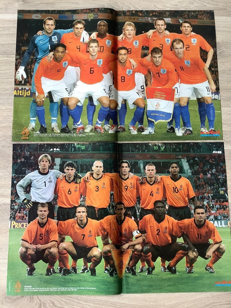 Posters Oranje / Nederlands Elftal Jaren 2005-2006, Ophalen of Verzenden, Zo goed als nieuw, Overige binnenlandse clubs, Poster, Plaatje of Sticker