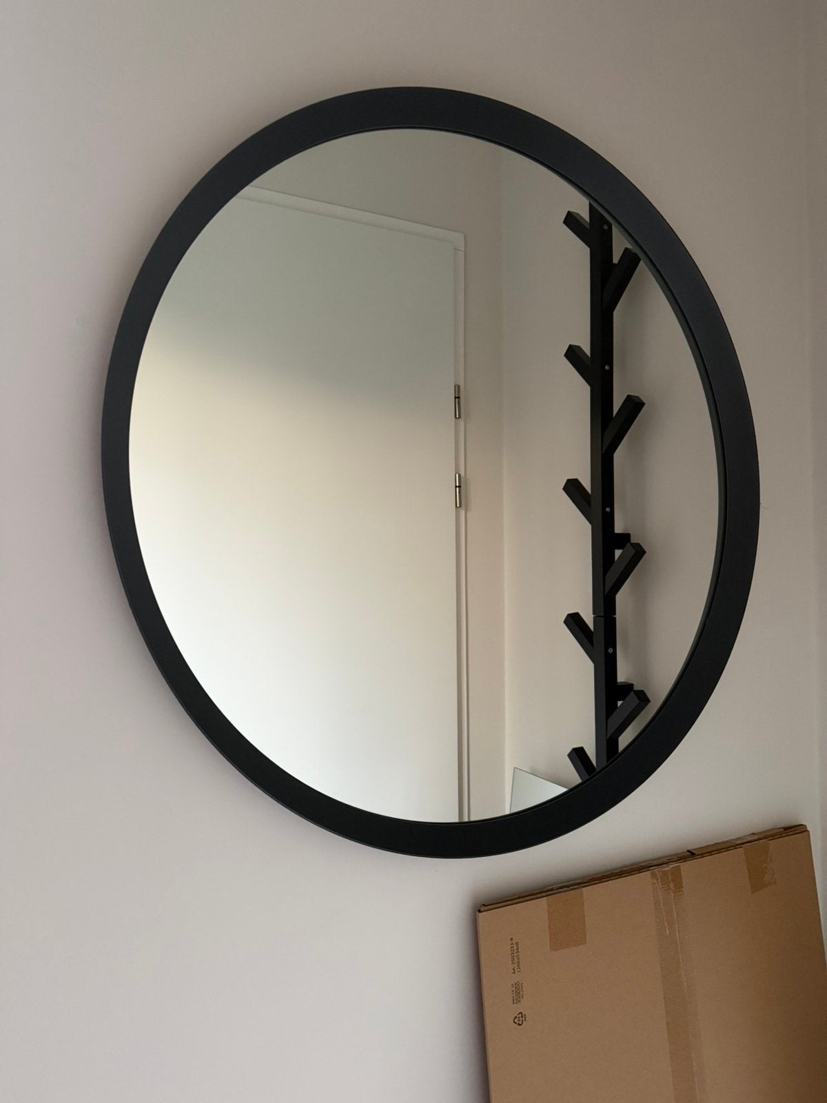 Ikea Langesund ronde spiegel 80 cm, Huis en Inrichting, Woonaccessoires | Spiegels, Ophalen, Rond, Zo goed als nieuw, 75 tot 100 cm