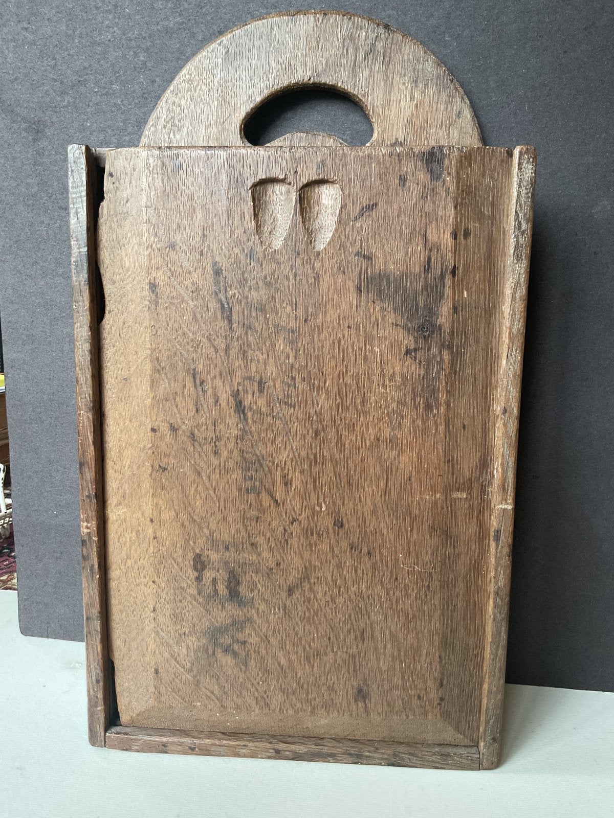 Antieke houten schooltas, Antiek en Kunst, Ophalen of Verzenden