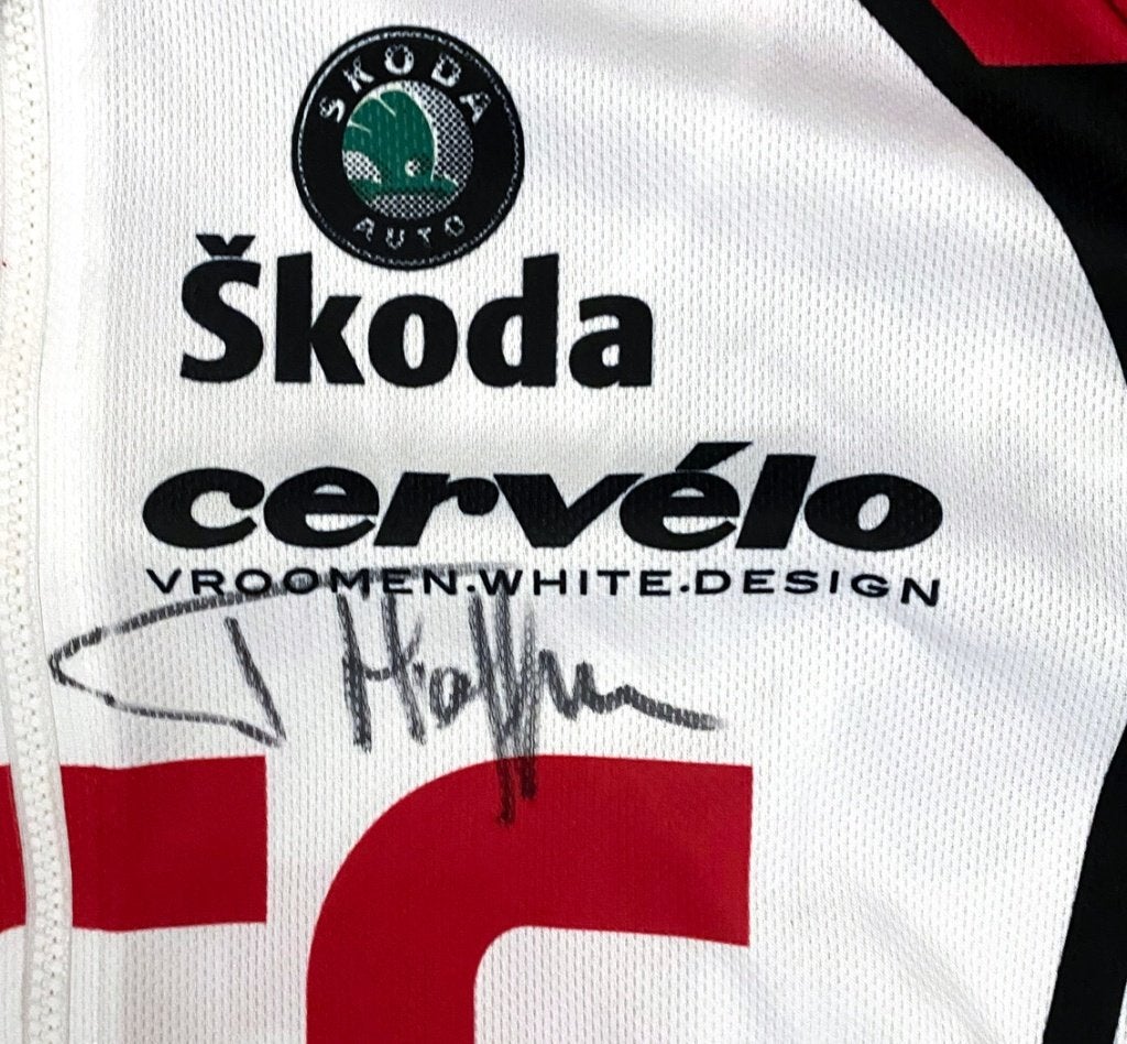Wielertrui/wielershirt CSC – TRISTAN HOFFMAN – gesigneerd, Ophalen of Verzenden, Gebruikt, Overige typen
