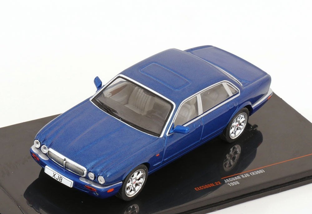 Jaguar XJ8 (X308) 1998 Blauw Metallic 1-43 Ixo Models, Overige merken, Tschuiten@hotmail.com, Duitsland, Auto