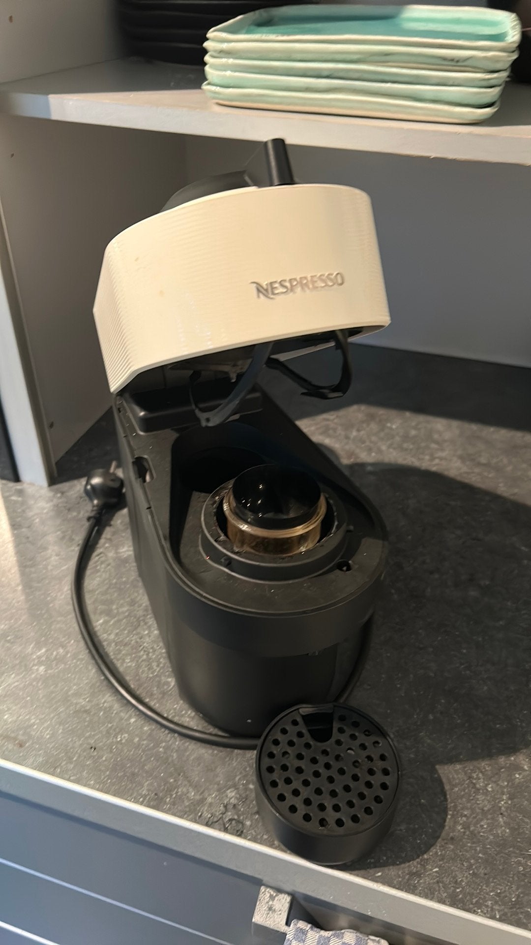 Nespresso apparaat voor cups, Witgoed en Apparatuur, Ophalen, Zo goed als nieuw, Espresso apparaat