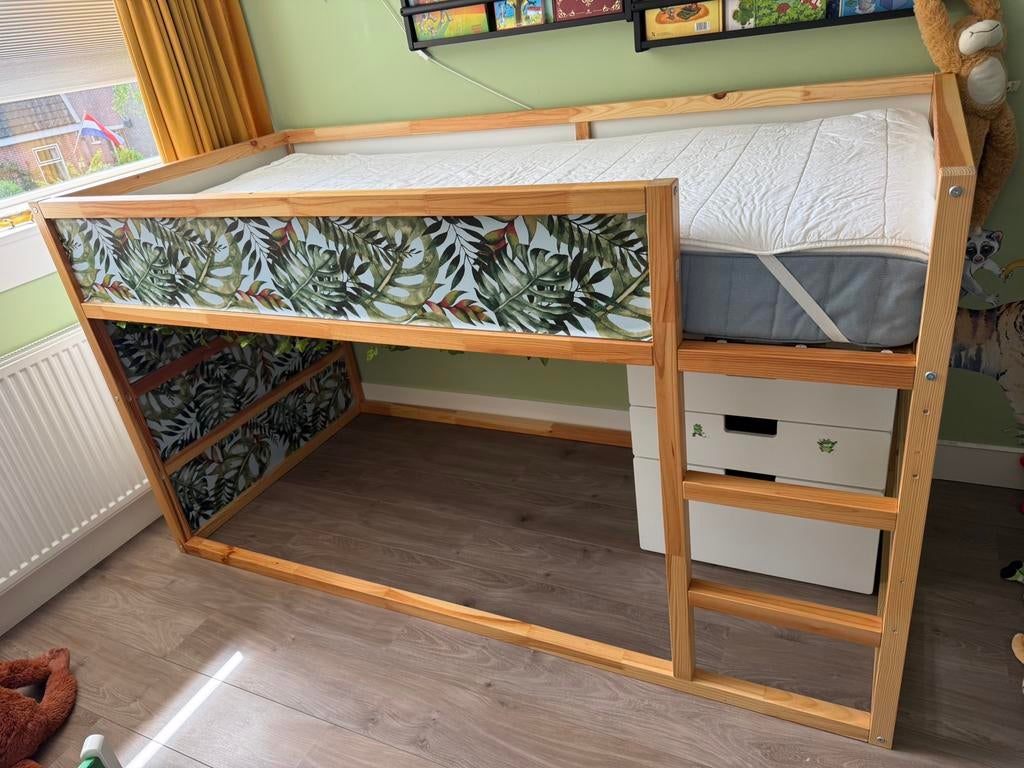 Ikea Omkeerbaar bed inclusief lattenbodem, Kinderen en Baby's, Ophalen, Zo goed als nieuw, Hoogslaper