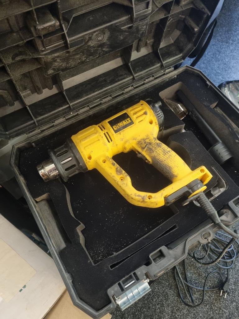 DeWalt d26414 heteluchtpistool in koffer, Ophalen of Verzenden, Gebruikt