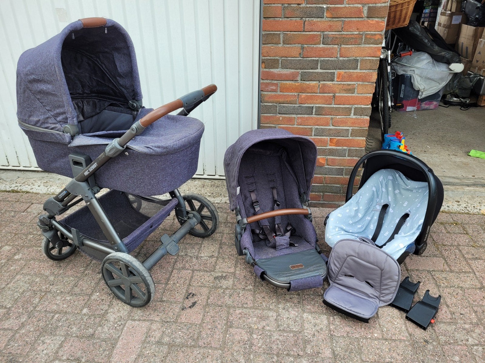 ABC Design Condor 4 3in1 Combiwagen met Maxi-Cosi & reiswieg, Kinderen en Baby's, Gebruikt, Combiwagen, Met autostoeltje, Ophalen