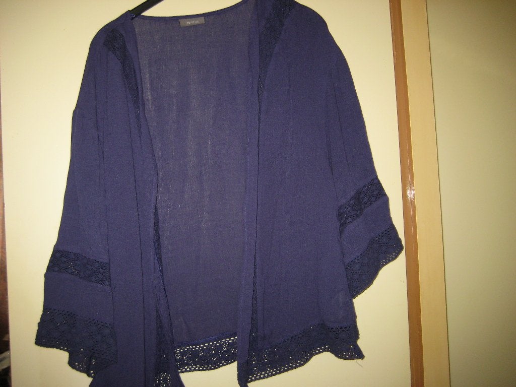 Paarse vest, L, Yessica (2020-06-07), Ophalen of Verzenden, Zo goed als nieuw, Maat 42/44 (L), Paars