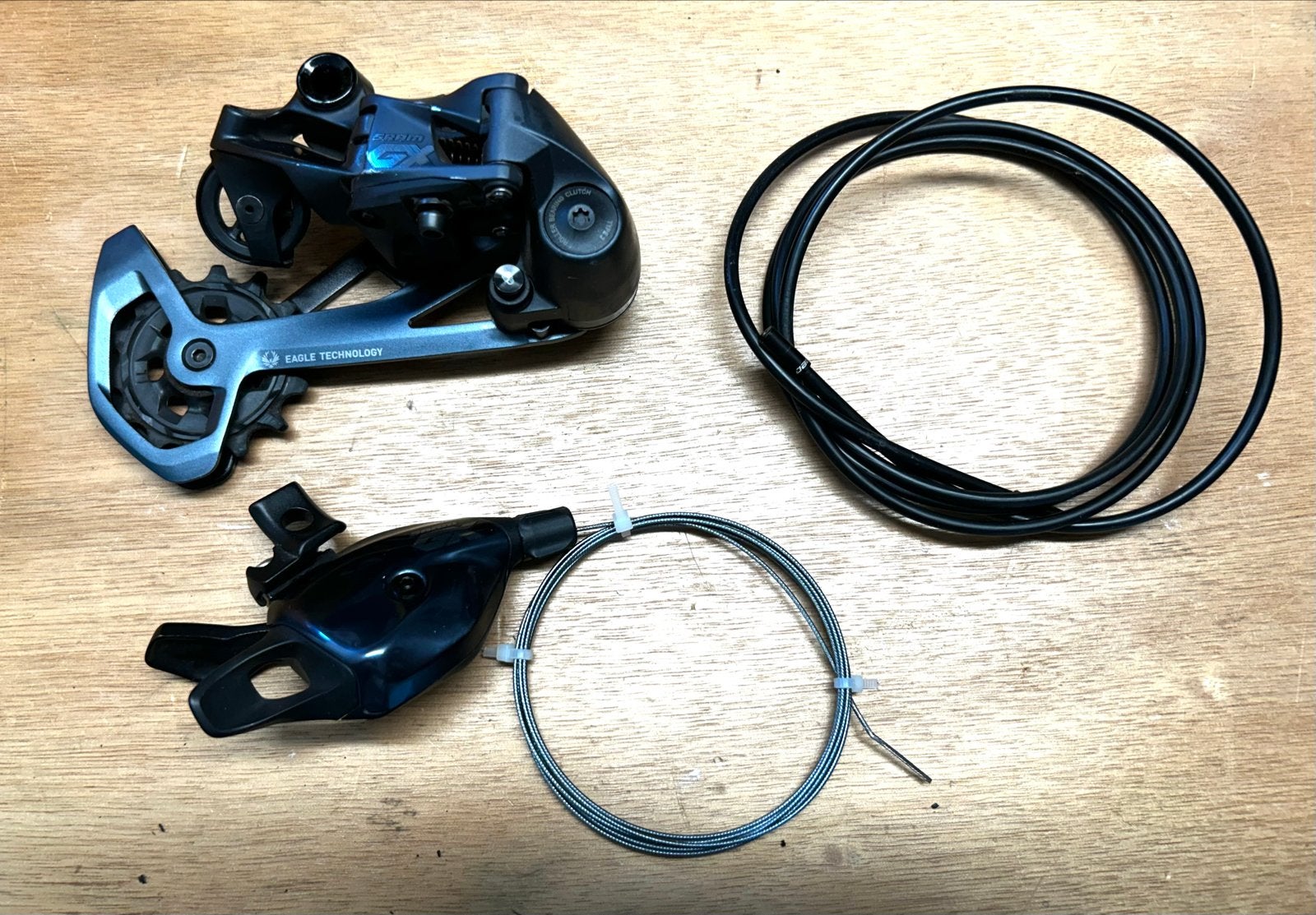 SRAM GX Eagle Derailleur & Shifter met Kabels, Ophalen, Gebruikt, Derailleur of Ketting, Aluminium