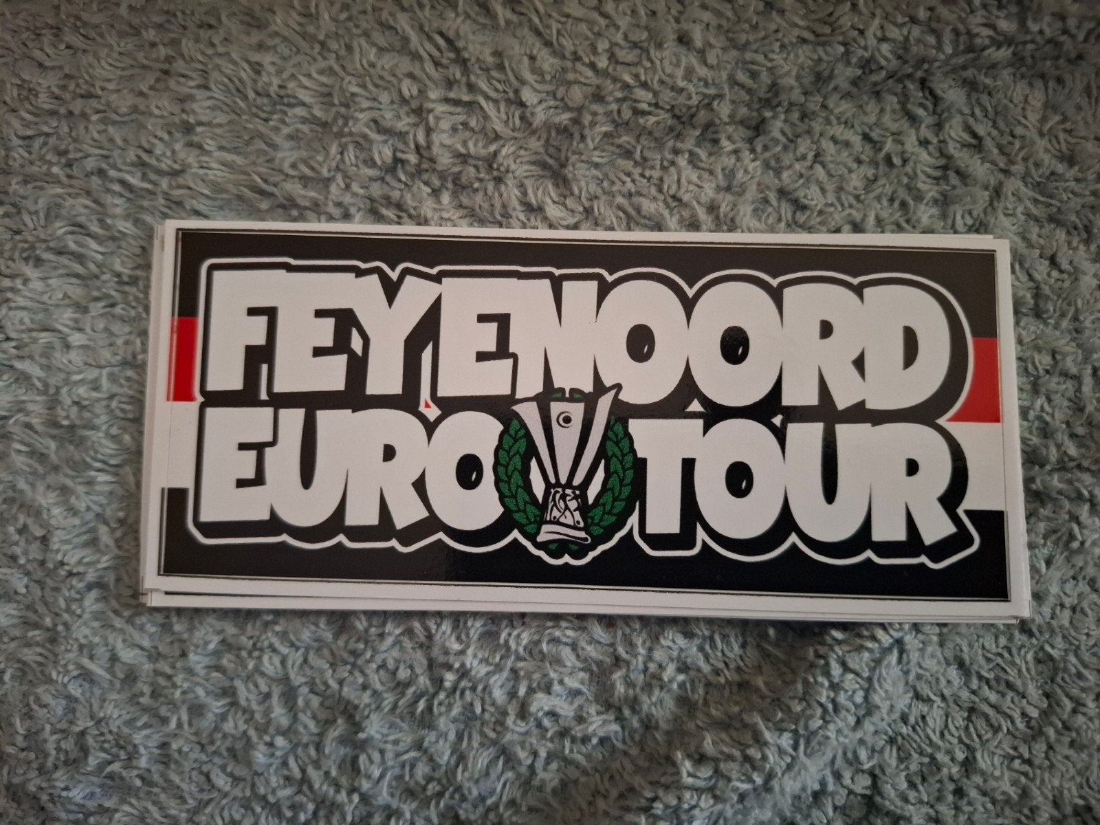Sticker Feyenoord Euro tour, Verzamelen, Ophalen of Verzenden, Nieuw, Sport