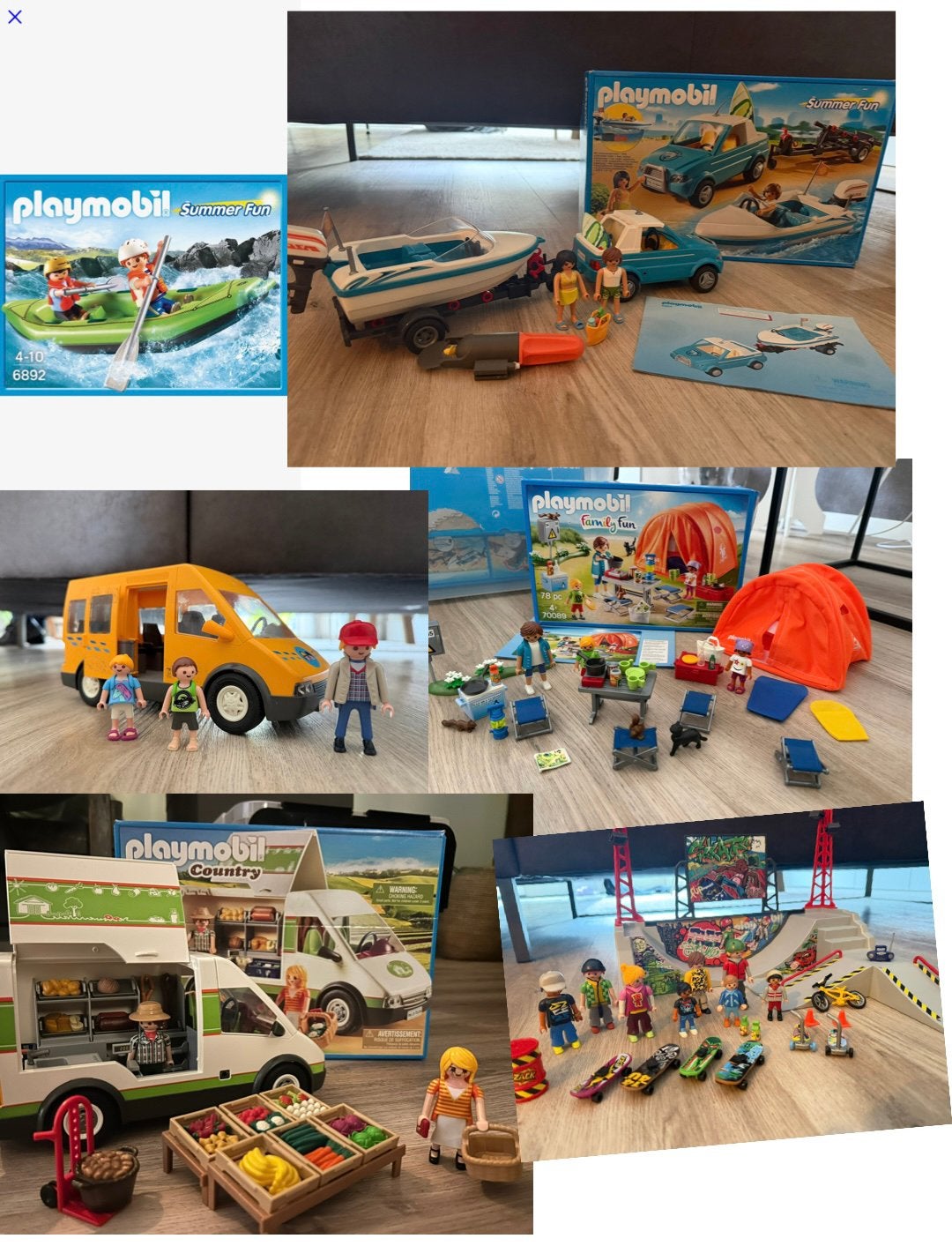 Veel Playmobil!! O.a. Marktkraam, schoolbus, skatepark +meer, Kinderen en Baby's, Speelgoed | Playmobil, Ophalen of Verzenden