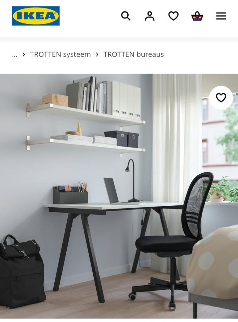 Ikea Trotten bureau poten / onderstel, NIEUW, Huis en Inrichting, Ophalen, Nieuw, IKEA