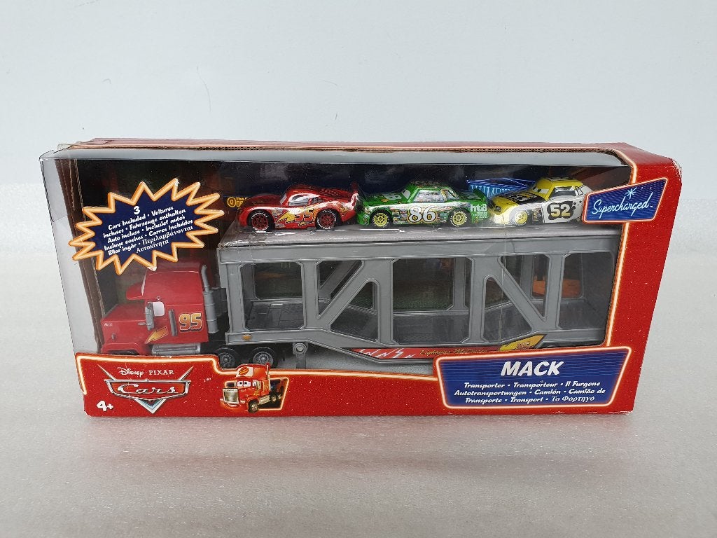 Disney Cars: Mack Transporter Supercharged (Mattel) (NIB), Ophalen of Verzenden, Nieuw