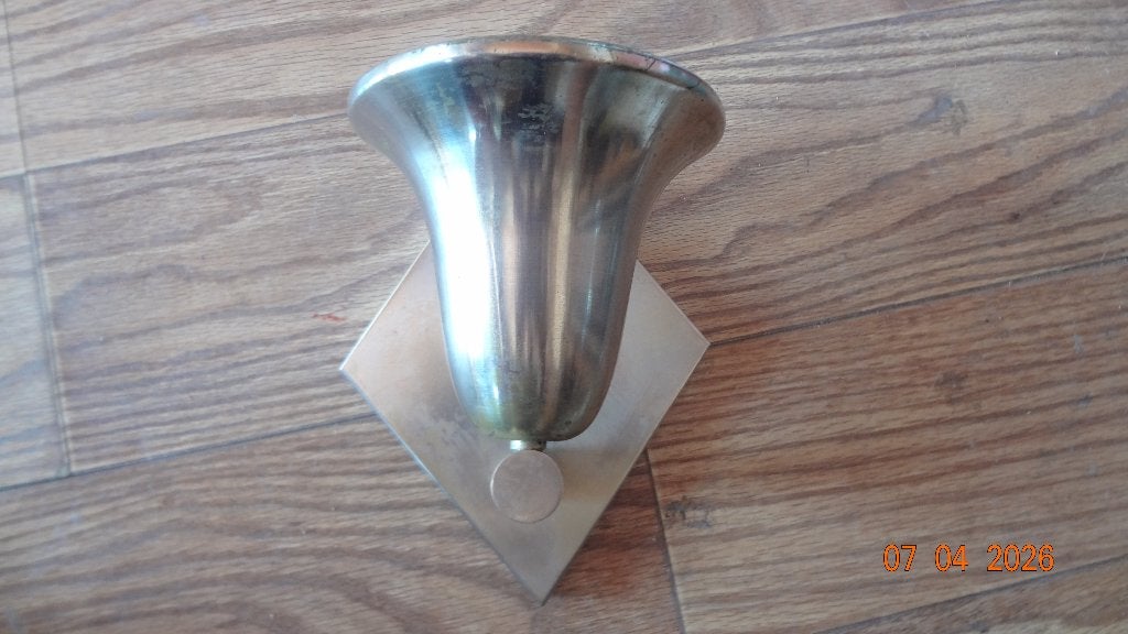 art deco wandlamp gispen, Gebruikt, Verzenden, E27 (groot), Metaal