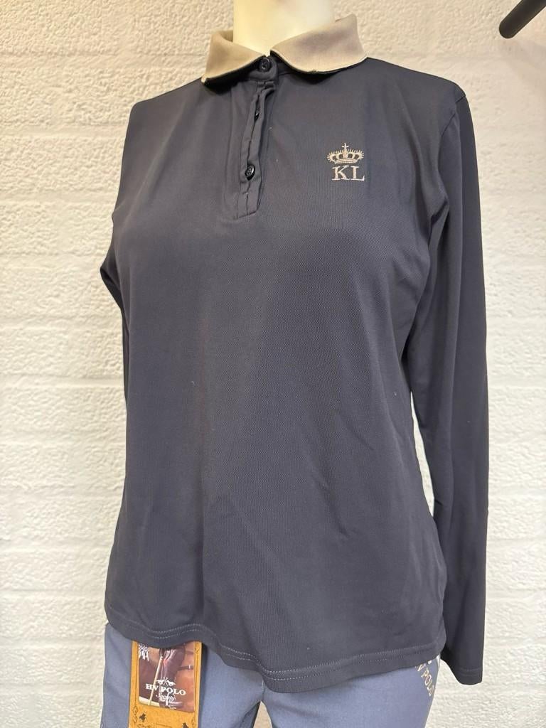Kingsland lange mouw polo blauw 40, Dieren en Toebehoren, Paardrijkleding, Gebruikt, Dressuur, Ophalen of Verzenden, Dames