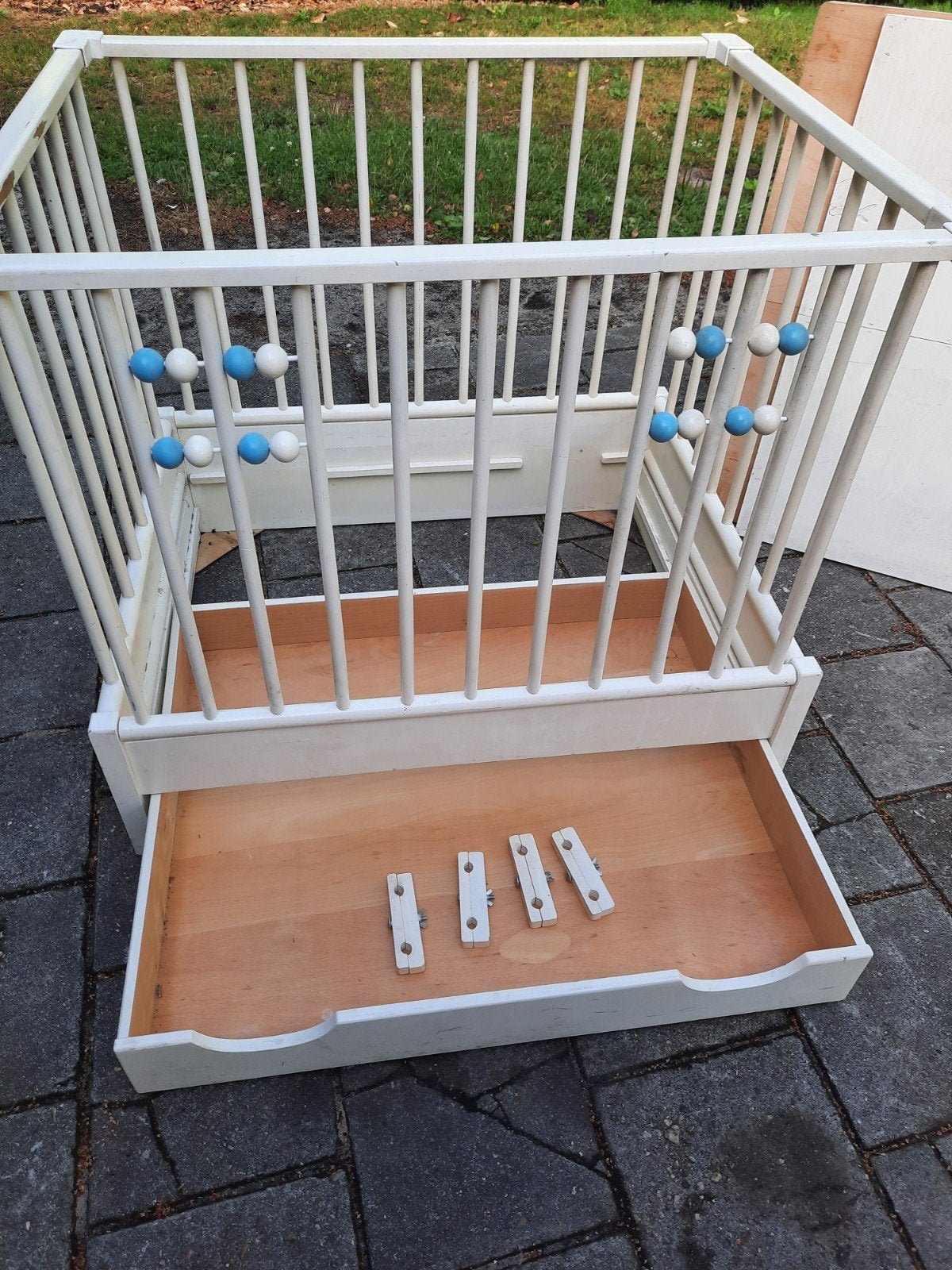 Kibofa box met verstelbare bodem en lade, Kinderen en Baby's, Boxen, Ophalen, Gebruikt, Vierkant, In hoogte verstelbaar