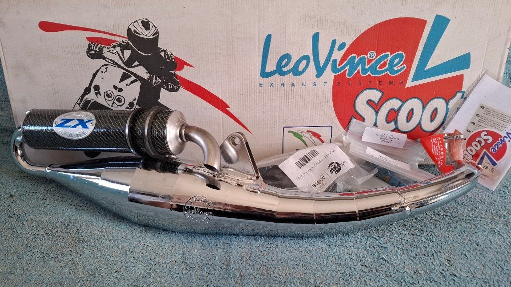 LeoVince Handmade ZX Chroom uitlaat minarelli horizontaal, Ophalen of Verzenden, Nieuw, Uitlaat, Overige merken